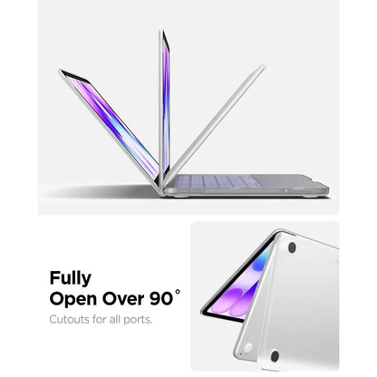 Spigen AirSkin – „MacBook Neo“ dėklas (skaidrus, matinis)