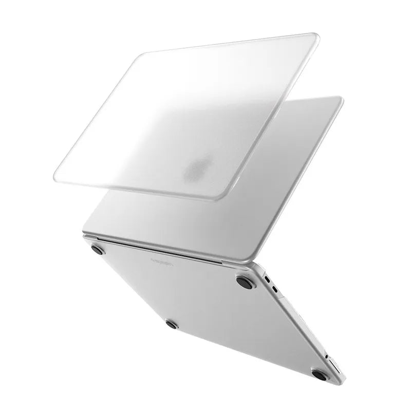 Spigen AirSkin – „MacBook Neo“ dėklas (skaidrus, matinis)