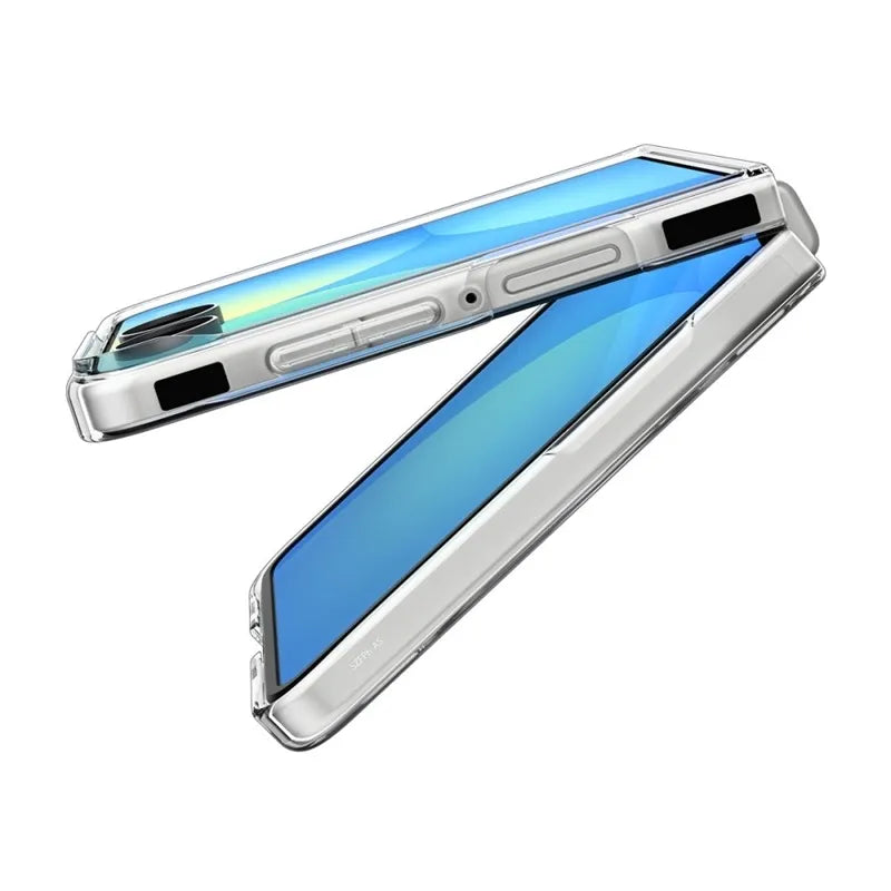 Spigen AirSkin MagSafe – dėklas Samsung Galaxy Z Flip 8 (skaidrus / baltas)