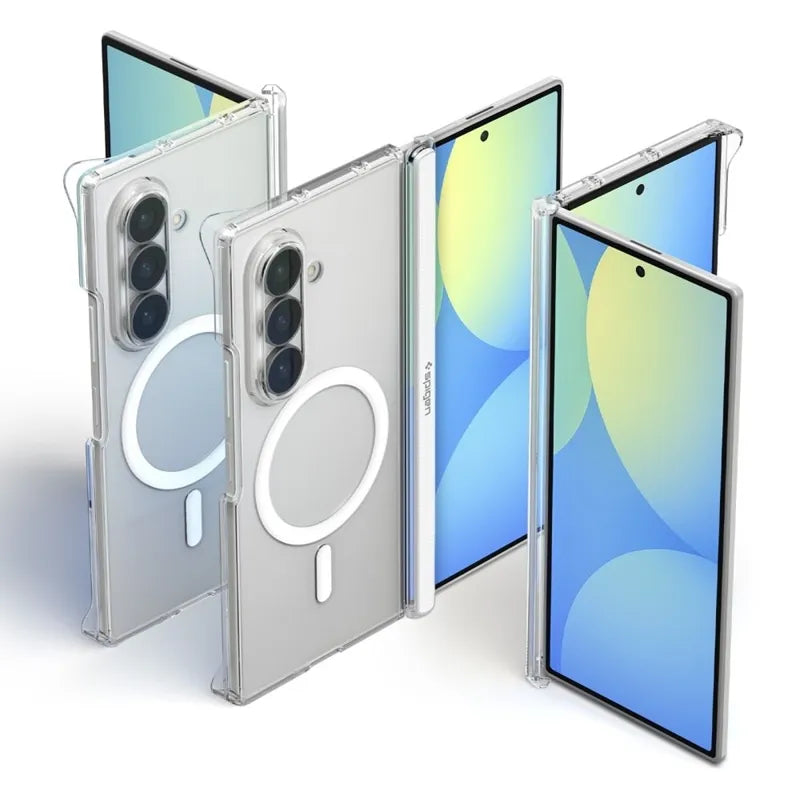 Spigen AirSkin Zero MagSafe – dėklas Samsung Galaxy Z Fold 8 Ultra (skaidrus/baltas)
