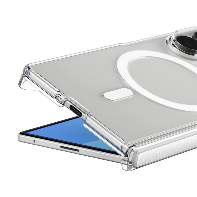 Spigen AirSkin Zero MagSafe – dėklas Samsung Galaxy Z Fold 8 Ultra (skaidrus/baltas)