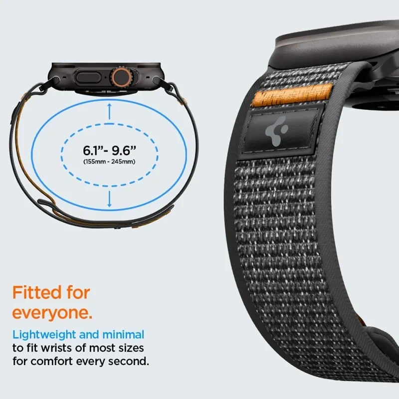 Spigen Athlex Air 2 – Apple Watch apyrankė 44/45/46/49 mm (Active Black / Orange)
