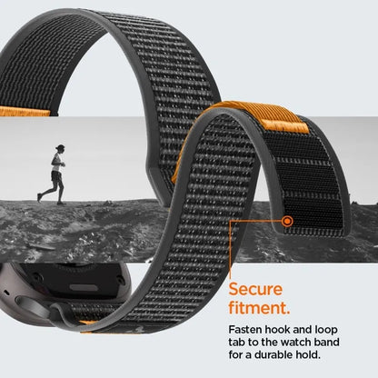Spigen Athlex Air 2 – Apple Watch apyrankė 44/45/46/49 mm (Active Black / Orange)