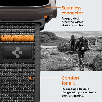 Spigen Athlex Air 2 – Apple Watch apyrankė 44/45/46/49 mm (Active Black / Orange)