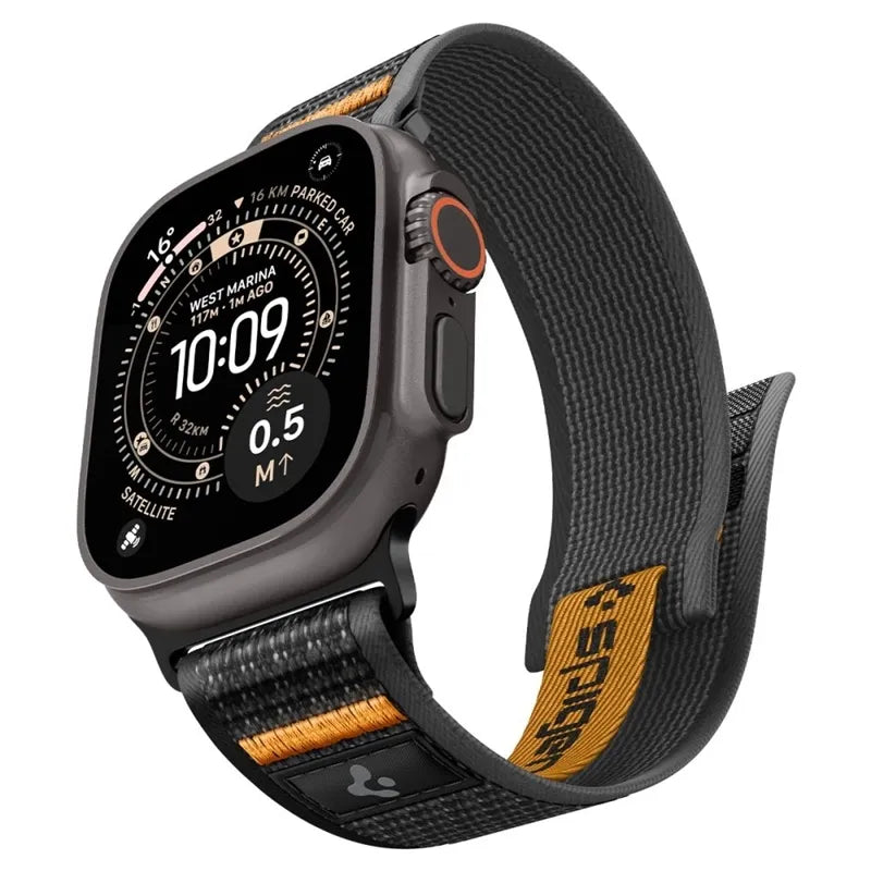 Spigen Athlex Air 2 – Apple Watch apyrankė 44/45/46/49 mm (Active Black / Orange)