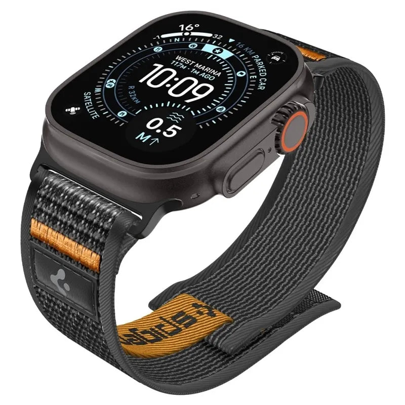 Spigen Athlex Air 2 – Apple Watch apyrankė 44/45/46/49 mm (Active Black / Orange)