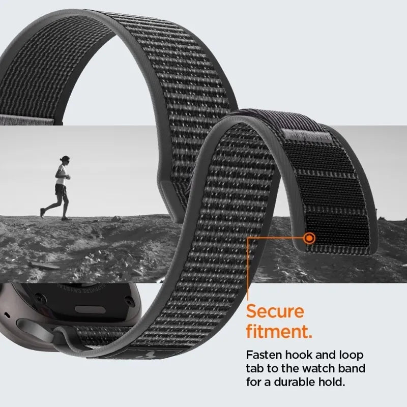 Spigen Athlex Air 2 - Apple Watch dirželis 44/45/46/49 mm (Active Black / Gray)