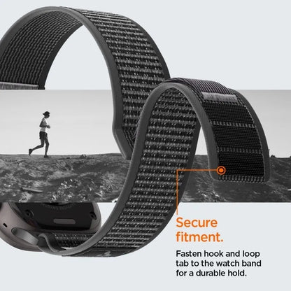 Spigen Athlex Air 2 - Apple Watch dirželis 44/45/46/49 mm (Active Black / Gray)