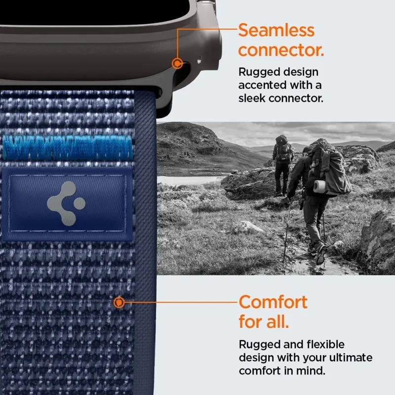 Spigen Athlex Air 2 – „Apple Watch“ dirželis 44/45/46/49 mm (Active Navy Blue)