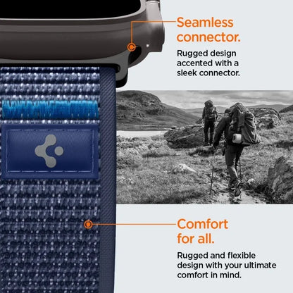 Spigen Athlex Air 2 – „Apple Watch“ dirželis 44/45/46/49 mm (Active Navy Blue)