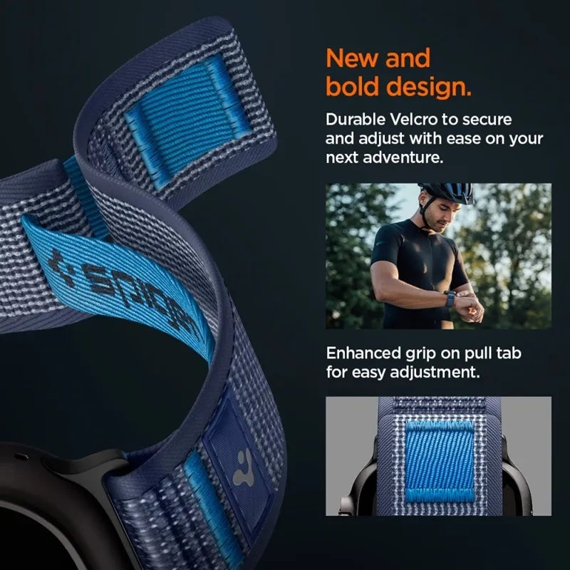 Spigen Athlex Air 2 – „Apple Watch“ dirželis 44/45/46/49 mm (Active Navy Blue)