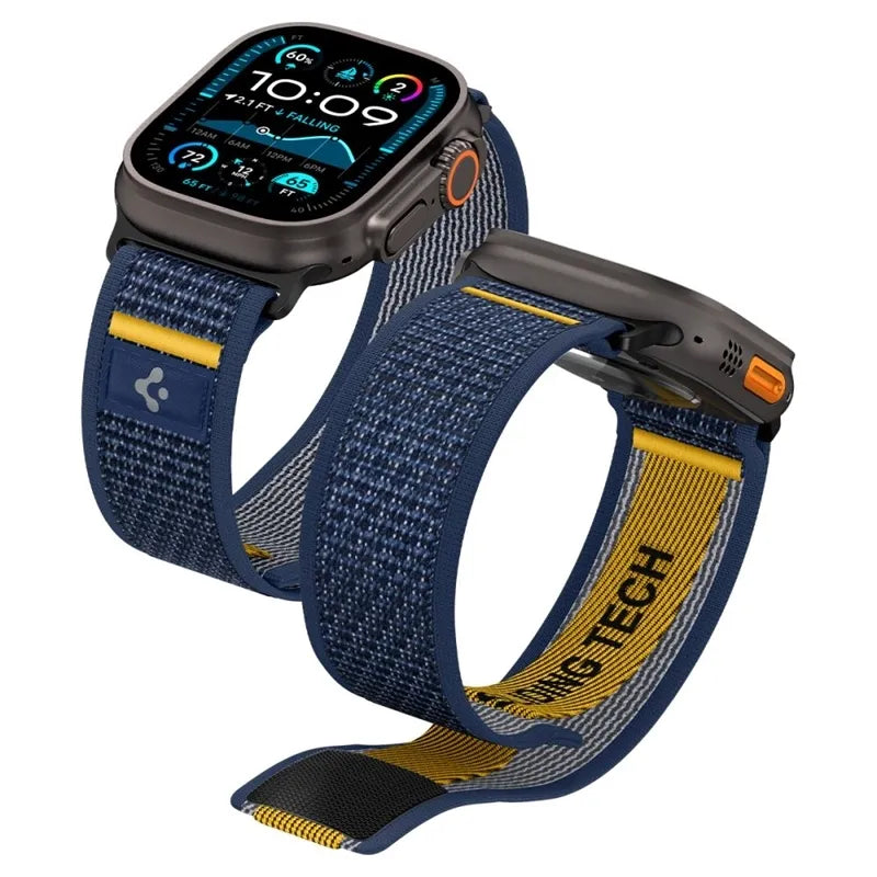 Spigen Athlex Air - Dirželis, skirtas Apple Watch 44/45/46/49 mm (Aktyvi tamsiai mėlyna)