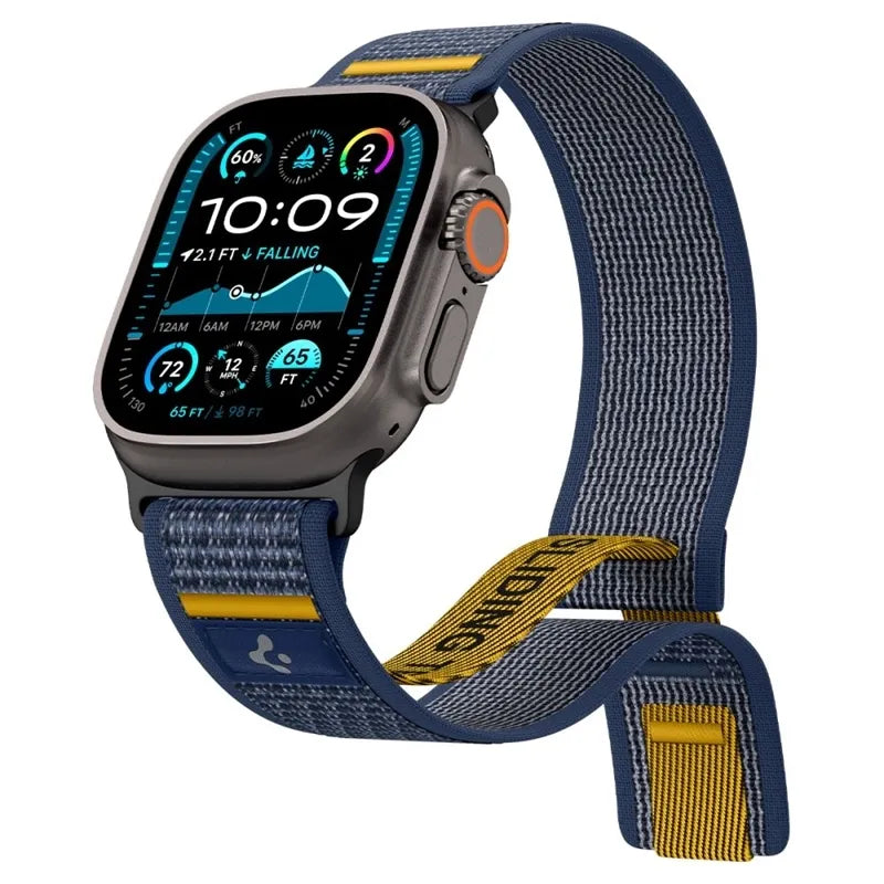 Spigen Athlex Air - Dirželis, skirtas Apple Watch 44/45/46/49 mm (Aktyvi tamsiai mėlyna)