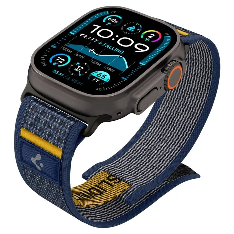 Spigen Athlex Air - Dirželis, skirtas Apple Watch 44/45/46/49 mm (Aktyvi tamsiai mėlyna)