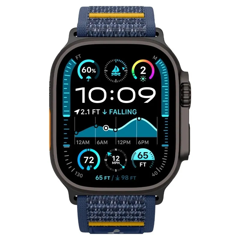 Spigen Athlex Air - Dirželis, skirtas Apple Watch 44/45/46/49 mm (Aktyvi tamsiai mėlyna)
