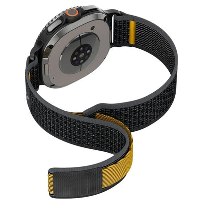 Spigen Athlex Air – Dirželis, skirtas Samsung Galaxy Watch 8 / Watch 8 Classic 40 / 44 / 46 mm (Aktyvus Juodas)