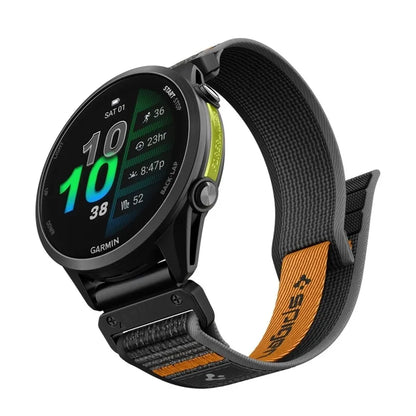 Spigen Athlex Air - Garmin QuickFit dirželis 22 mm (Active Black / Orange)