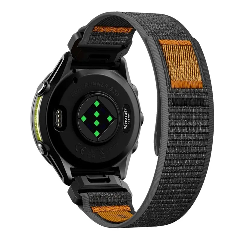 Spigen Athlex Air - Garmin QuickFit dirželis 22 mm (Active Black / Orange)