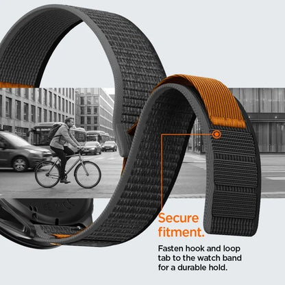 Spigen Athlex Air – „Garmin“ QuickRelease dirželis 22 mm (Active Black / Orange)