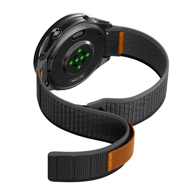 Spigen Athlex Air – „Garmin“ QuickRelease dirželis 22 mm (Active Black / Orange)