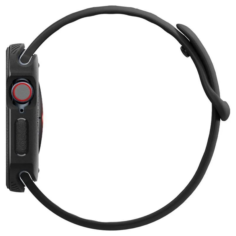 Spigen Caseology Vault – „Apple Watch 10“ 46 mm dėklas (matinė juoda)