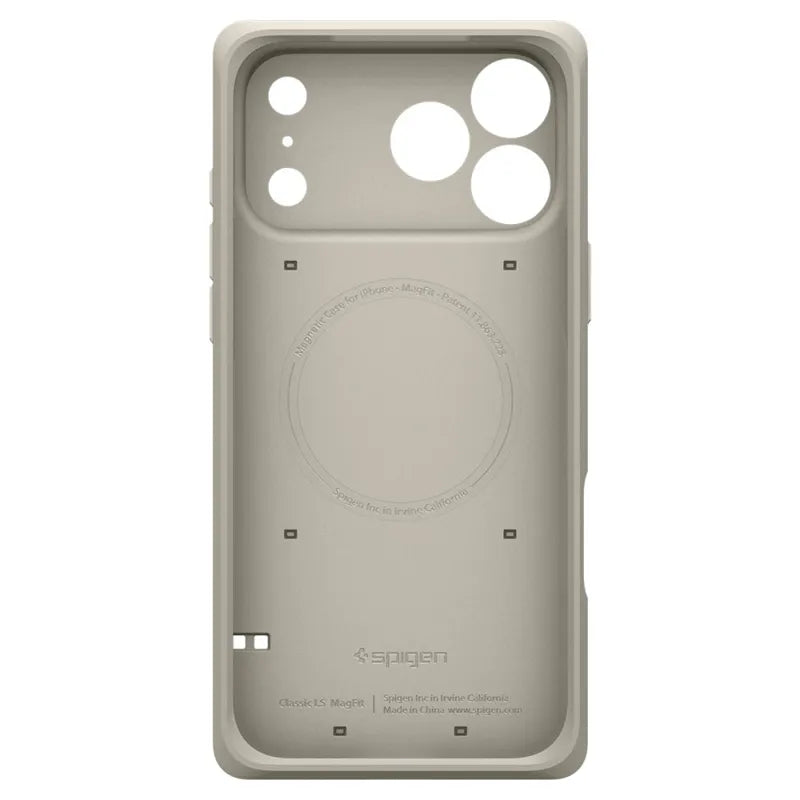 Spigen Classic LS MagSafe – Dėklas iPhone 17 Pro Max išmaniajam telefonui (Stone)