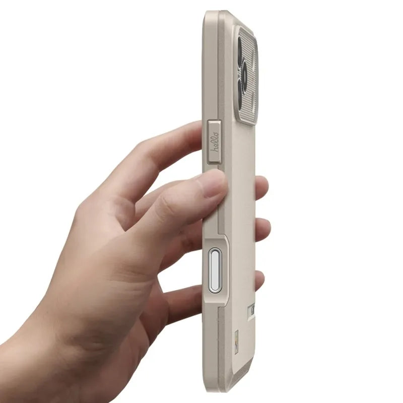 Spigen Classic LS MagSafe – Dėklas iPhone 17 Pro Max išmaniajam telefonui (Stone)