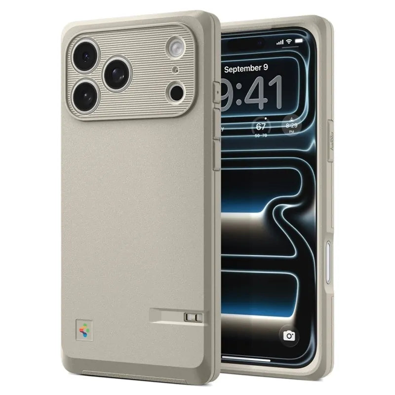 Spigen Classic LS MagSafe – Dėklas iPhone 17 Pro Max išmaniajam telefonui (Stone)