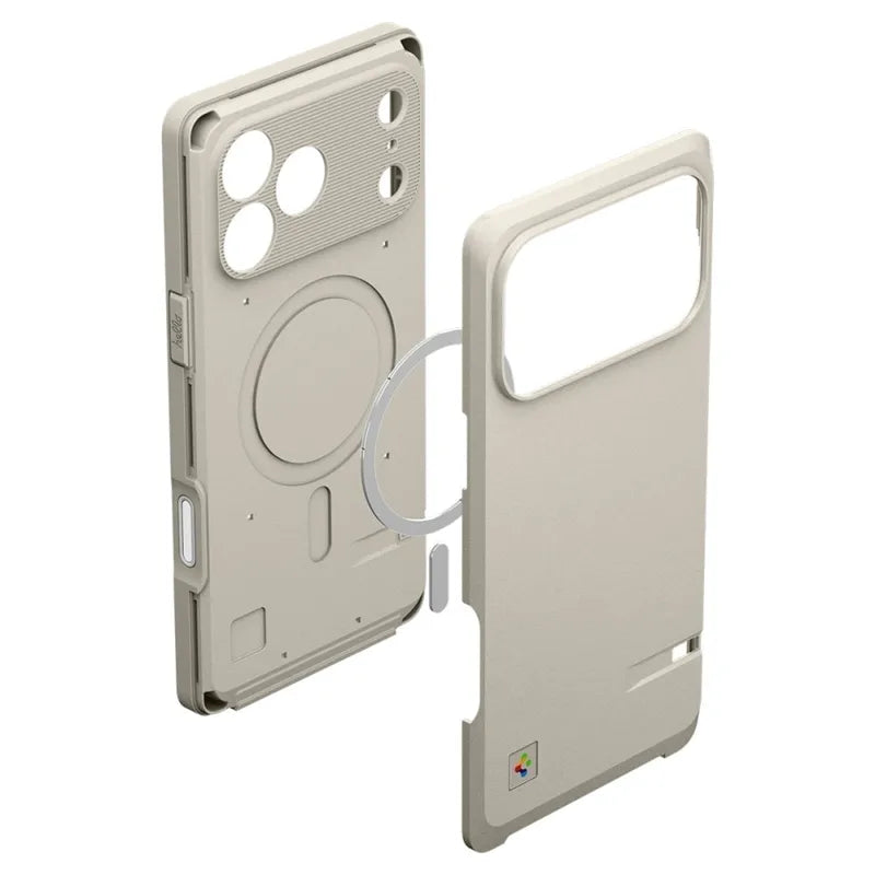 Spigen Classic LS MagSafe – Dėklas iPhone 17 Pro Max išmaniajam telefonui (Stone)