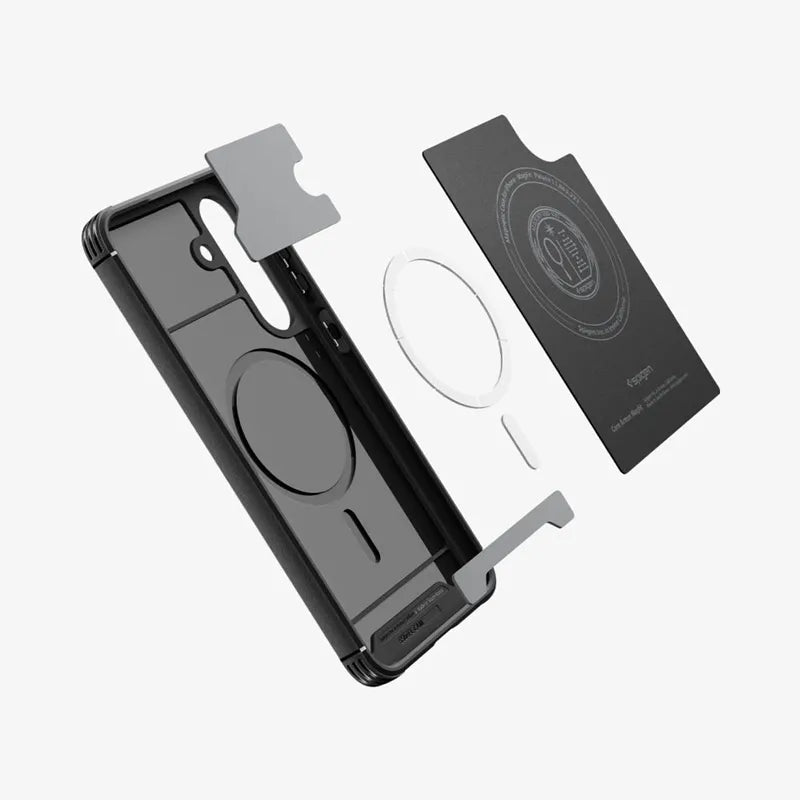 Spigen Core Armor Mag MagSafe dėklas, skirtas Samsung Galaxy S25 FE (Matinė juoda)