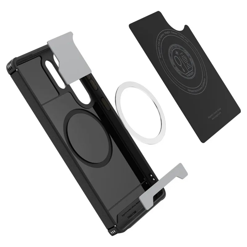 Spigen Core Armor Mag MagSafe – dėklas, skirtas Samsung Galaxy S25 Ultra (matinė juoda)