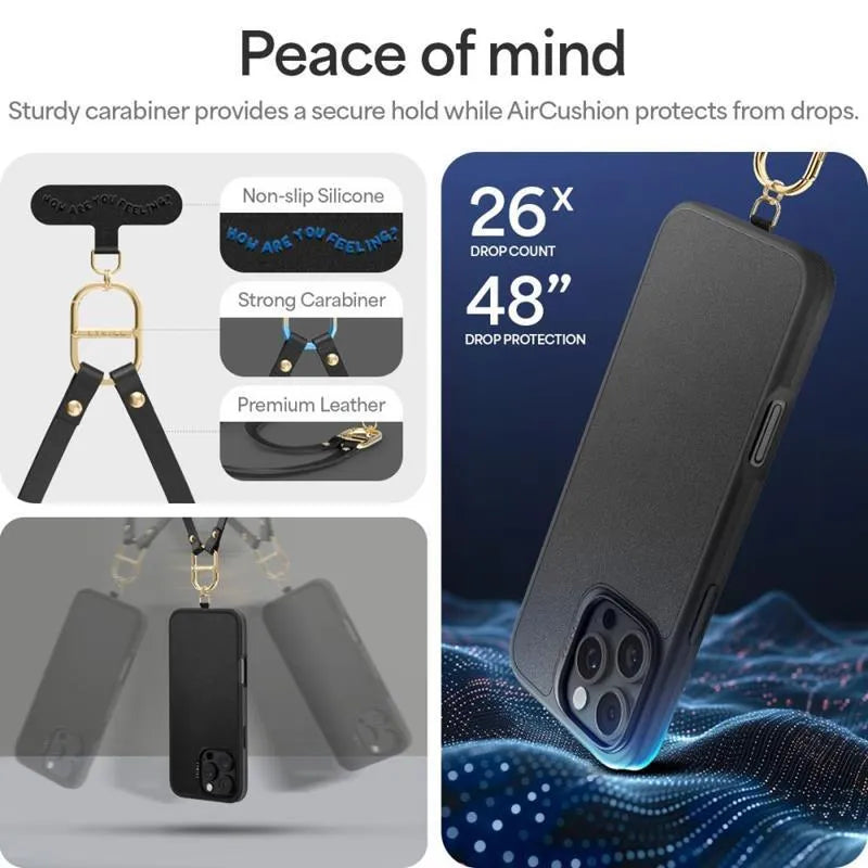 Spigen Cyrill Kajuk Classic Charm Mag MagSafe – dėklas, skirtas „iPhone 16 Pro Max“ (juodas)