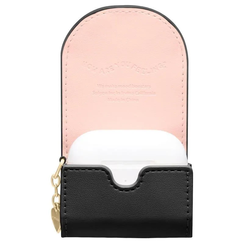 Spigen Cyrill Mini krepšys – dėklas su dirželiu, skirtas Apple AirPods 4 (juodas)