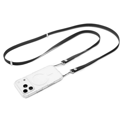 Spigen DA30L dirželis per petį – universalus telefono dirželis (juodas)