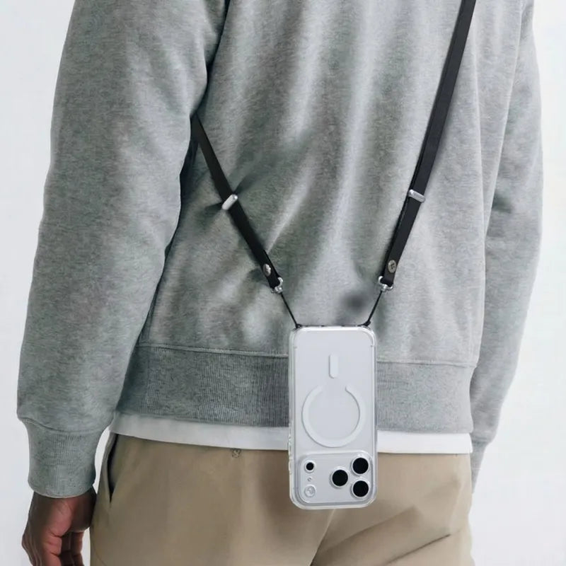 Spigen DA30L dirželis per petį – universalus telefono dirželis (juodas)