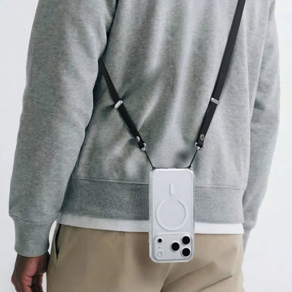 Spigen DA30L dirželis per petį – universalus telefono dirželis (juodas)