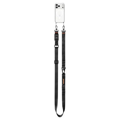 Spigen DA30M Dirželis Per Petį Crossbody – Universalus telefono dirželis / raištis (juodas)