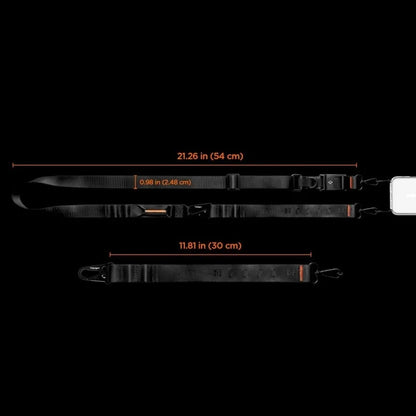 Spigen DA30M Dirželis Per Petį Crossbody – Universalus telefono dirželis / raištis (juodas)