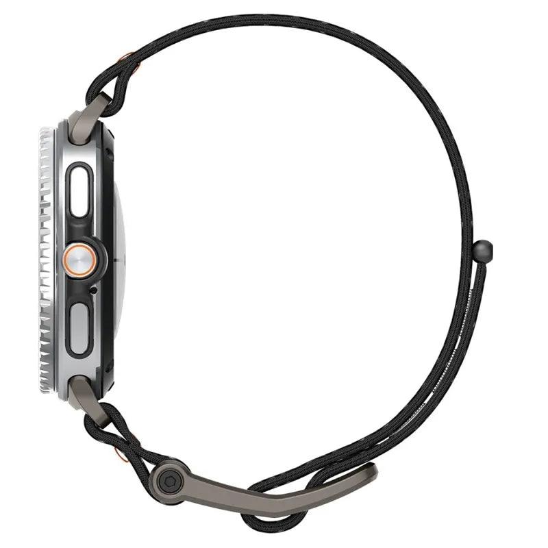 Spigen DuraPro Flex - Apyrankė skirta Samsung Galaxy Watch 8 / 8 Classic 40 / 44 / 46 mm (Juodos spalvos)