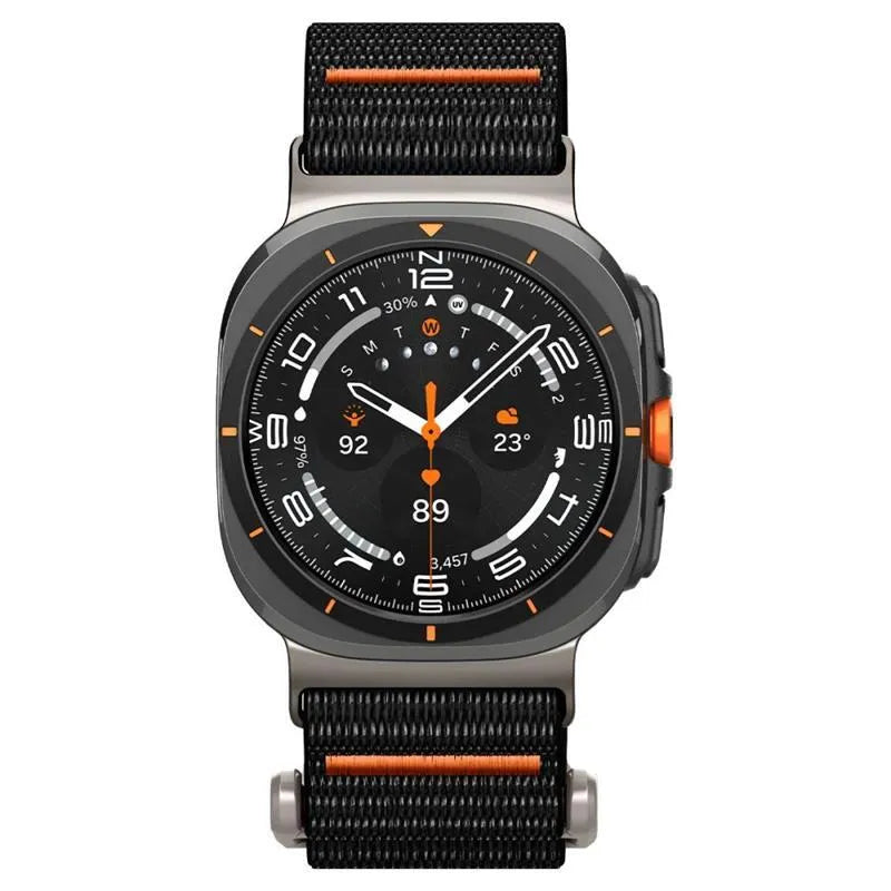 Spigen DuraPro Flex – Dirželis, skirtas Samsung Galaxy Watch Ultra 47 mm (2025/2024) (Juodas)