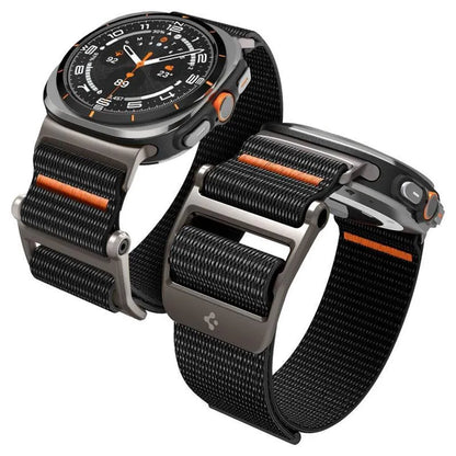 Spigen DuraPro Flex – Dirželis, skirtas Samsung Galaxy Watch Ultra 47 mm (2025/2024) (Juodas)