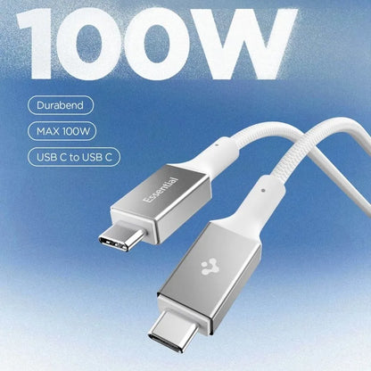 Spigen EB10010CC Essential – USB-C į USB-C PD laidas 100W 1m (baltas)