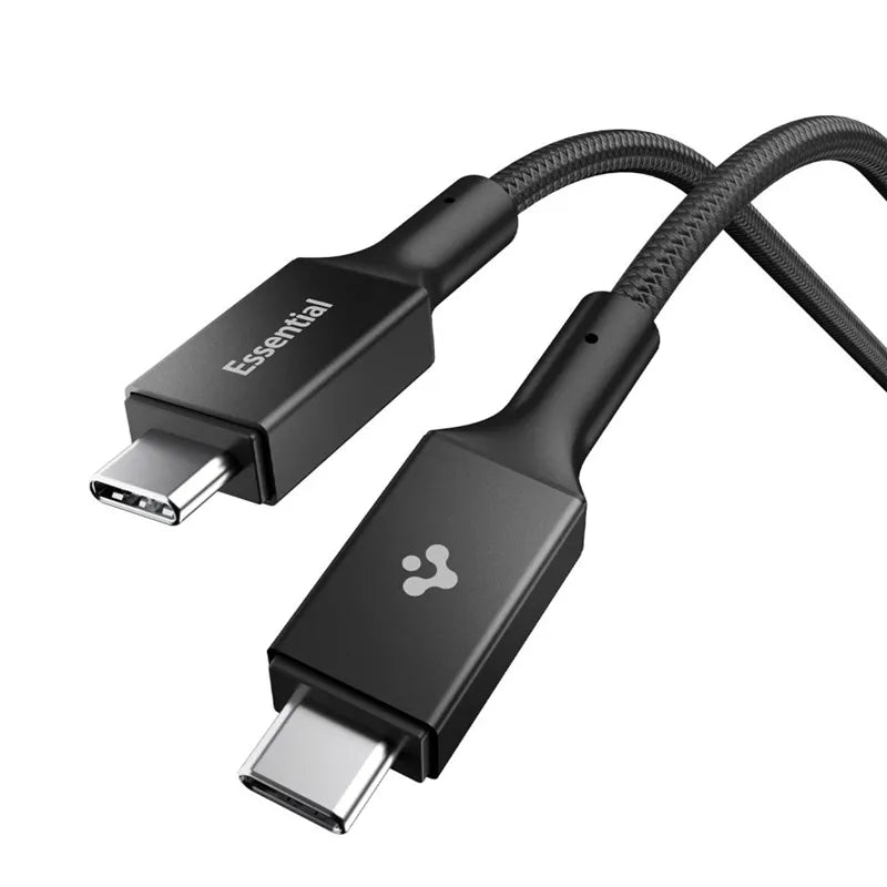 Spigen EB10010CC Essential – USB-C į USB-C PD laidas 100W 1m (juodas)
