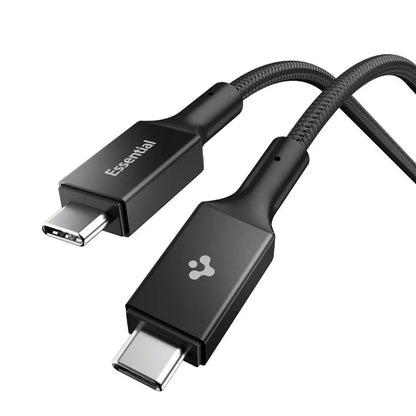 Spigen EB10010CC Essential – USB-C į USB-C PD laidas 100W 1m (juodas)