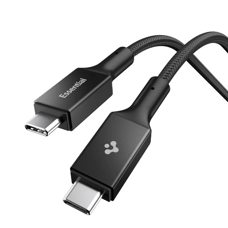 Spigen EB10015CC Essential - USB-C į USB-C PD laidas 100 W 1,5 m (juodas)