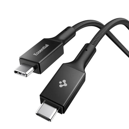 Spigen EB10015CC Essential - USB-C į USB-C PD laidas 100 W 1,5 m (juodas)