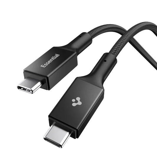 Spigen EB10015CC Essential - USB-C į USB-C PD laidas 100 W 1,5 m (juodas)