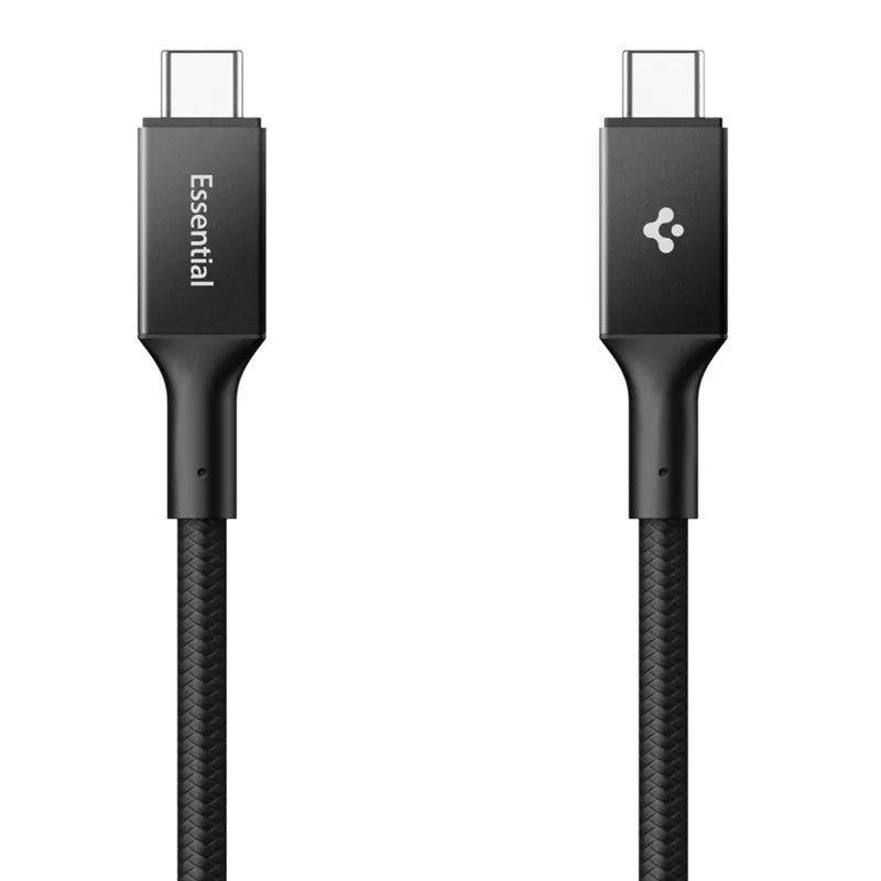 Spigen EB10015CC Essential - USB-C į USB-C PD laidas 100 W 1,5 m (juodas)