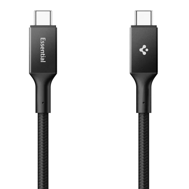 Spigen EB24015CC Essential – USB-C į USB-C PD laidas, 240 W, 1,5 m (juodas)