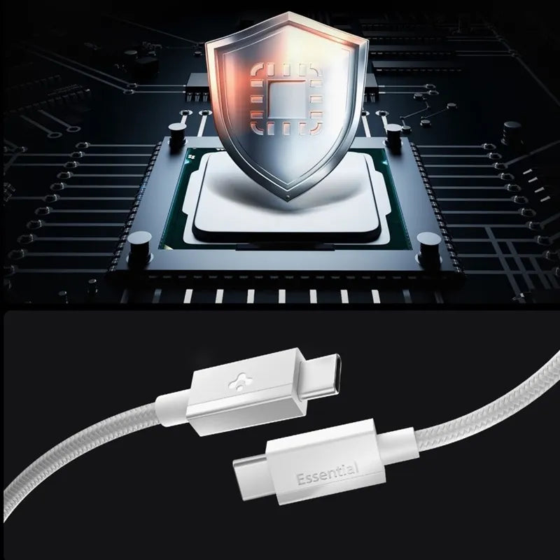 Spigen EB6015CC Essential - USB-C į USB-C laidas 60W 1,5 m (baltas)